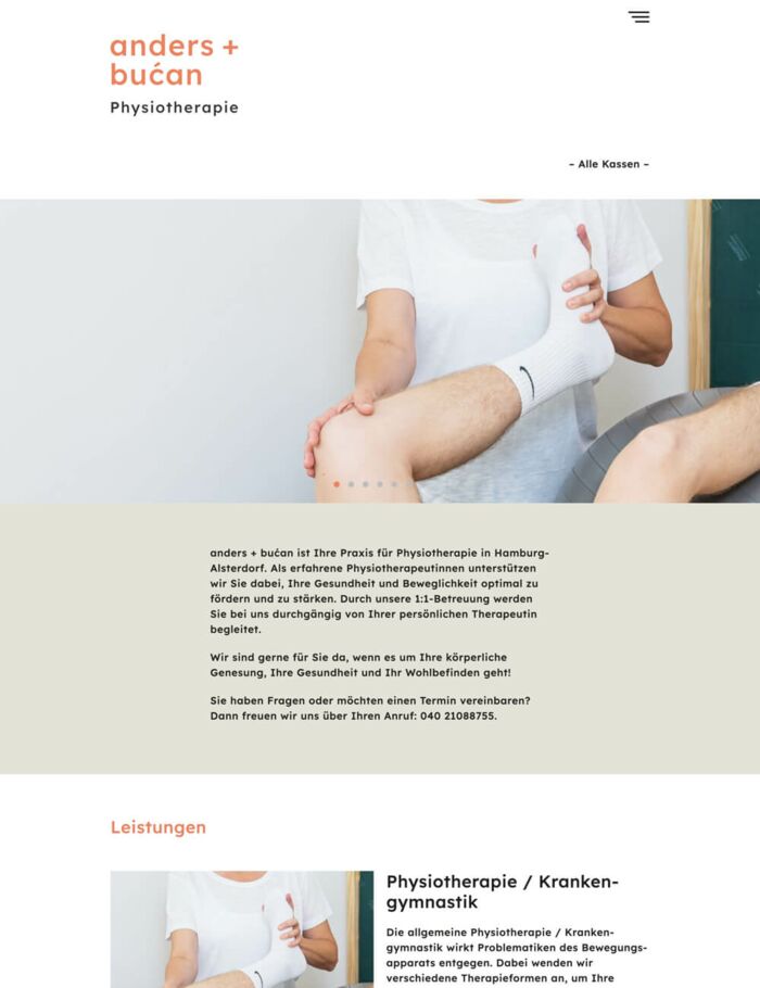 anders + bućan Website Screenshot